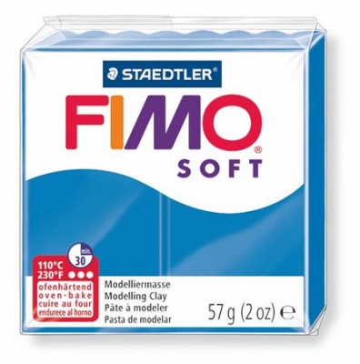 Gyurma, 57 g, égethető, FIMO "Soft", óceán kék